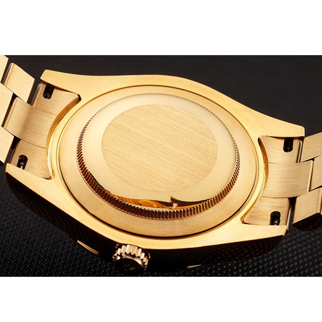 Aaa replica watch Dial 1454099 Swiss Bracelet Diamond Day-Date Bezel Gold Champagne Rolex 0730